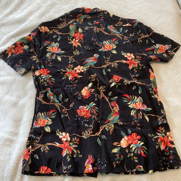 Tropical Print Button Down Shirt - Picture 4 of 5